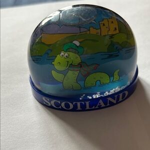Loch Ness Scotland Snow Globe with Blue Base